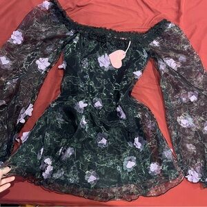 Sugar Thrillz x Dolls Kill MULTIPLE PROPOSALS MINI DRESS - BLACK